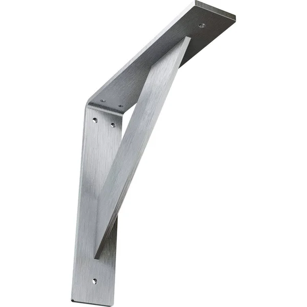 Ekena Millwork 2x22W x 10x22D x 10x22H Traditional Steel BRACKET - Unfinished