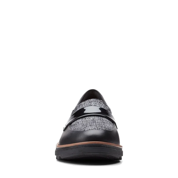Clarks Collection Women's Sharon Gracie Loafers - Black Tweed