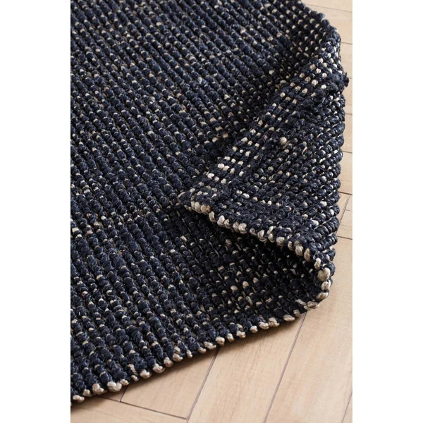 8'x10' Marlowe Jute Area Rug Charcoal Gray/Natural - Anji Mountain