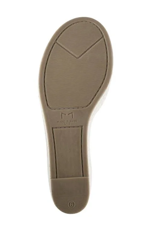 Marc Fisher Ltd Alida Espadrille Platform Wedge - Size 10 in Light Nude at Nordstrom Rack