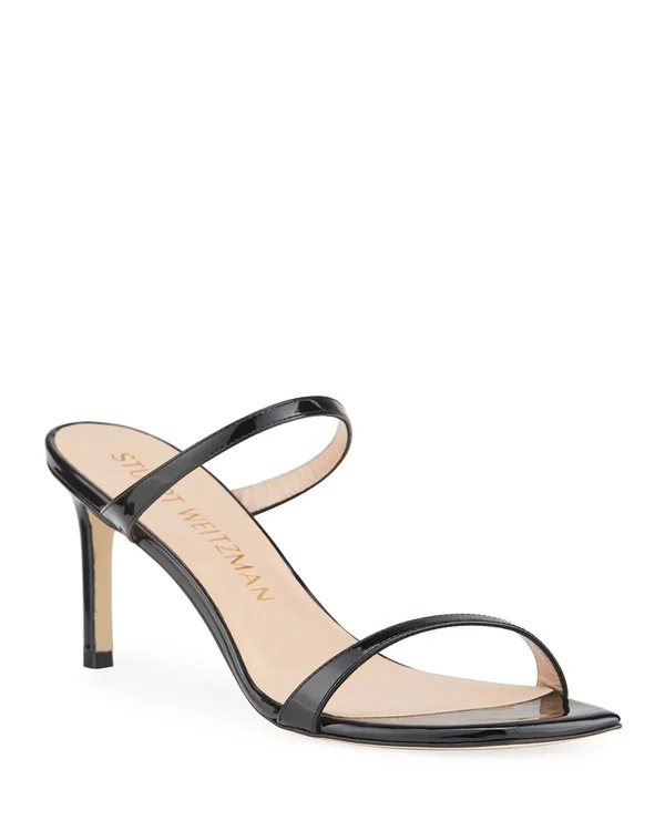 Stuart Weitzman Aleena 75 Black Patent - Women's, Size: 10.5