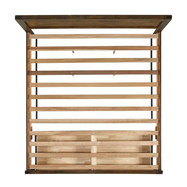 Picket House Furnishings Wren King Platform Storage Bed in Chestnut