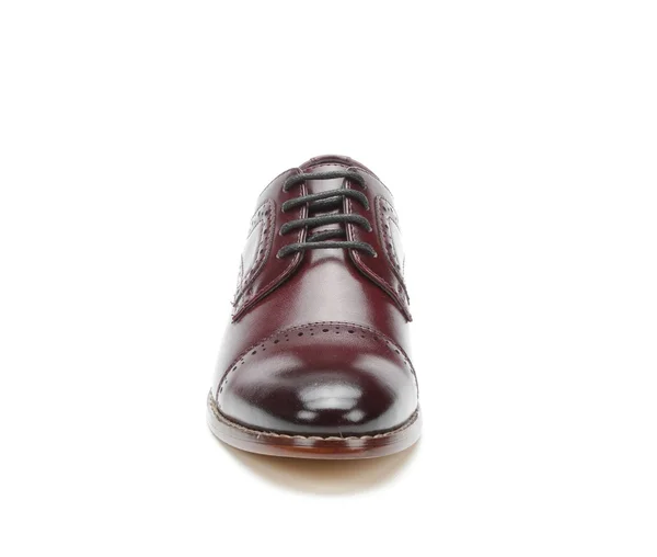 Boys& Stacy Adams Dickinson Perforated Cap Toe Oxford - Kids, Size: 11.5, Burgundy Leather