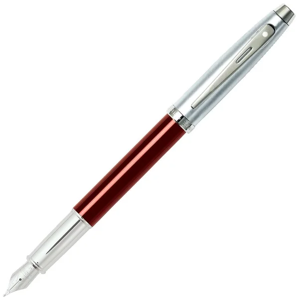 Sheaffer 100 Red, Chrome Fountain Pen