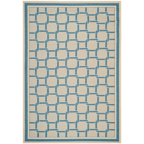 Safavieh Martha Stewart MSR4258-50 5&3x22 x 7&7x22 Cream - Chocolate Area Rug