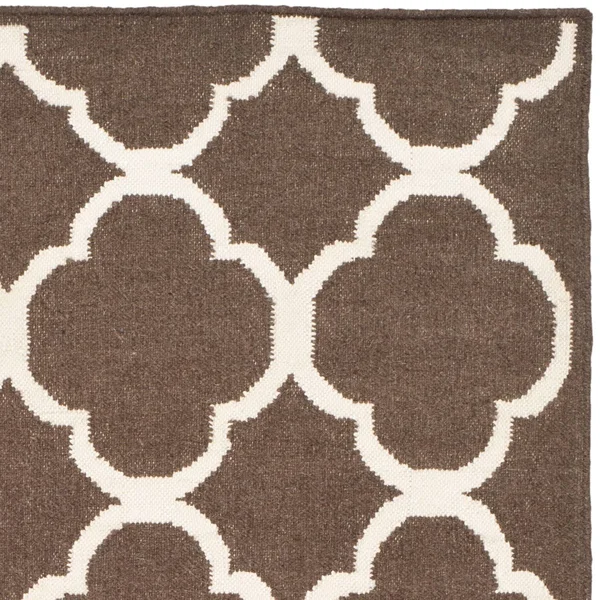 Safavieh Dhurries DHU627B Grey - Ivory Rug 2&6x22 x 9& Runner
