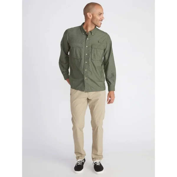 ExOfficio Air Strip Long-Sleeve Shirt - Men's Rust, XL
