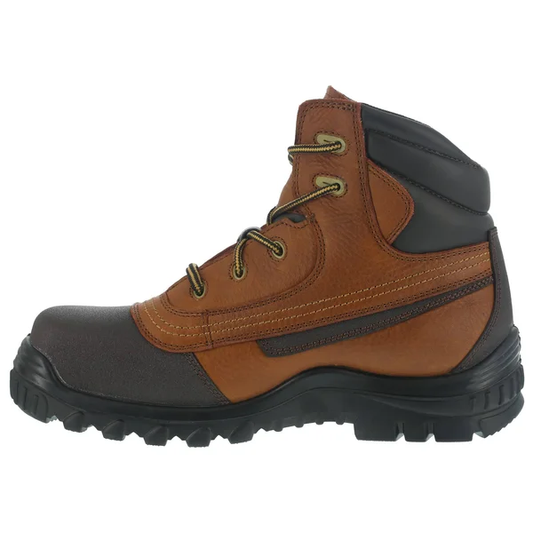 Men's Iron Age Backstop Steel Toe 6 inch Work Boot - Size: 13 W, Brown