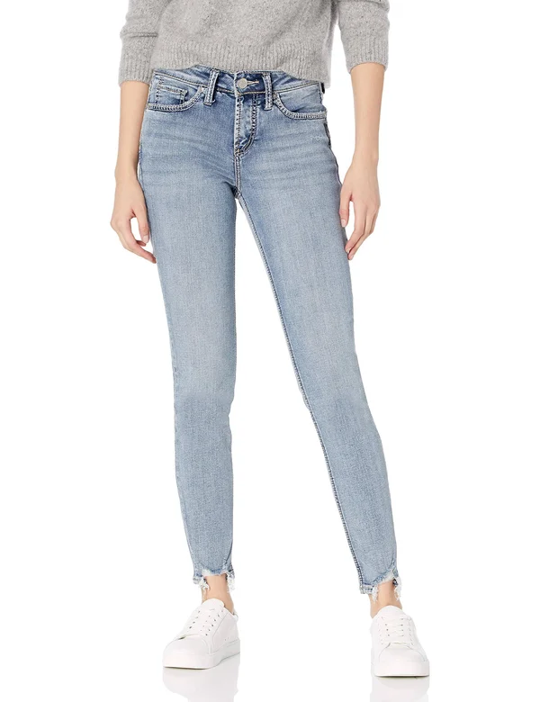 Silver Jeans Co. Suki Mid-Rise Skinny Jeans - Indigo