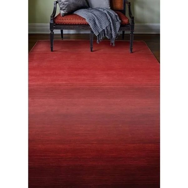 Bashian Contempo ALM198 Area Rug, 7&6x22 x 9&6x22 - Red