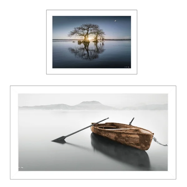 Tree Reflections by Moises Levy, Ready to Hang Framed Print, White Frame
