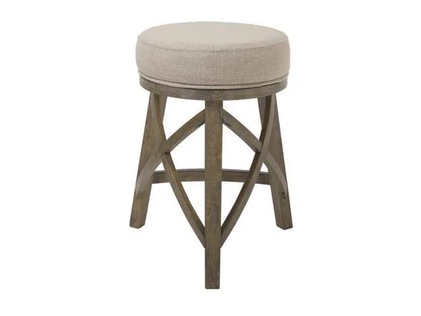 Regal 25x22 Counter Height Swivel Stool with Cream Fabric