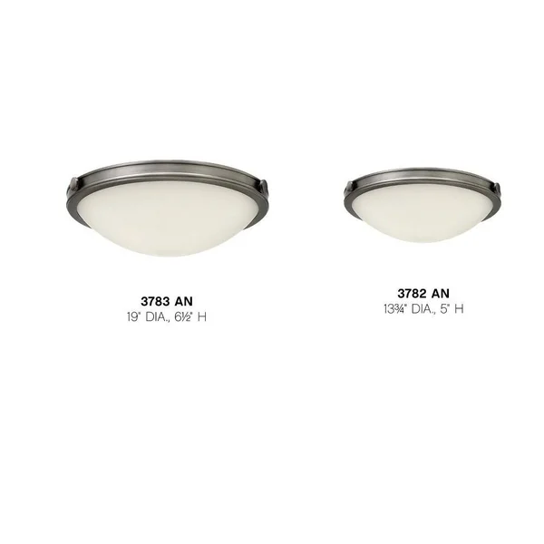 Hinkley Maxwell Flush Mount Ceiling Light - Antique Nickel 3783AN