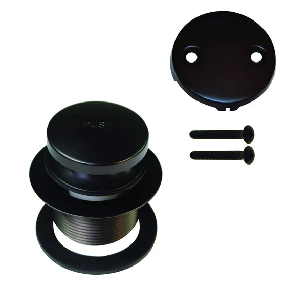 Westbrass R93-2-12 Tip Toe Tub Trim Set with Two-Hole Overflow Faceplate Oil Rubbed Bronze