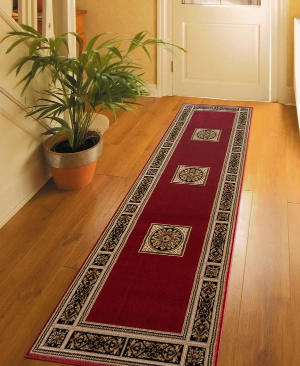 KM Home Sanford Milan 2&3x22 x 7&7x22 Runner Rug, Created for Macy&s - Red