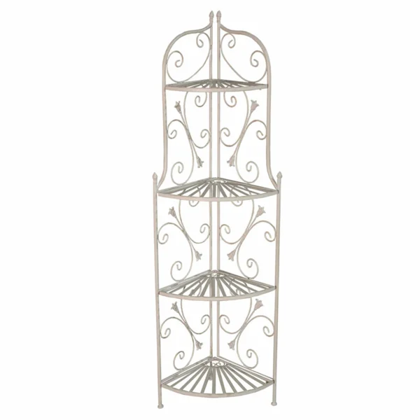 Oakland Living Antique Foldable 4 Level Corner Plant Shelf