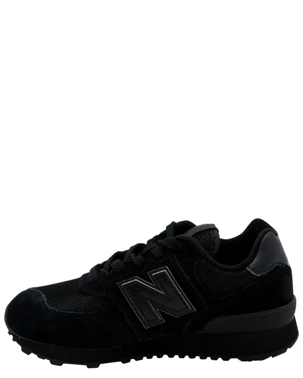 New Balance Boys 574 Classic - Shoes Black/Black Size 10.5