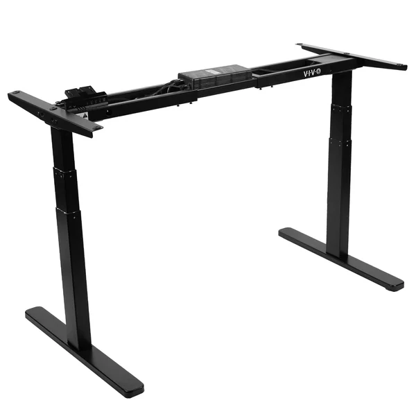 Vivo DESK-V120EB Black Electric Stand Up Desk Frame Motor Standing Height Adjustable Legs