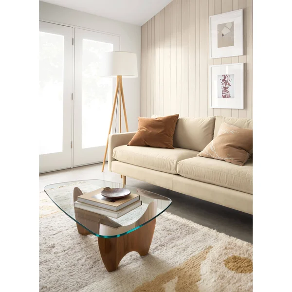 Room & Board - Modern Felix Two-Tone Velvet Throw Pillow 20W 13H in Mustard Brown