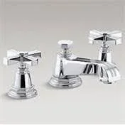 Kohler K-13132-3B-CP Pinstripe Polished Chrome Widespread Bathroom Faucet
